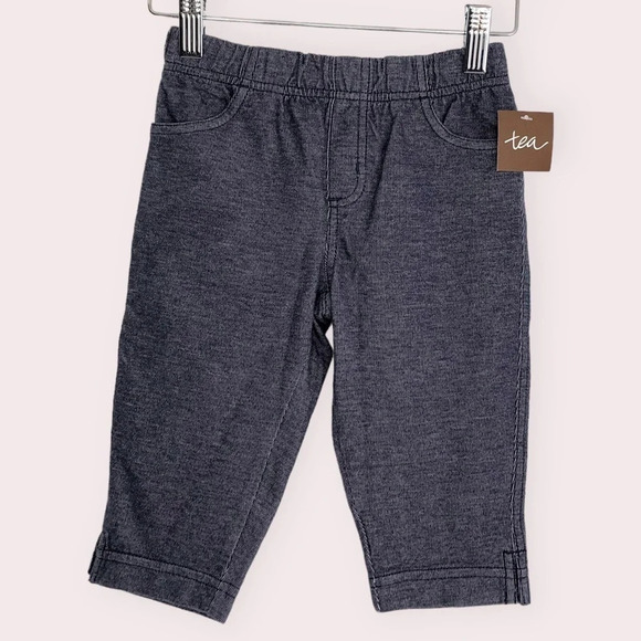NWT Tea Collection pants indigo Promenade pedal pushers size 5 years - Picture 2 of 9